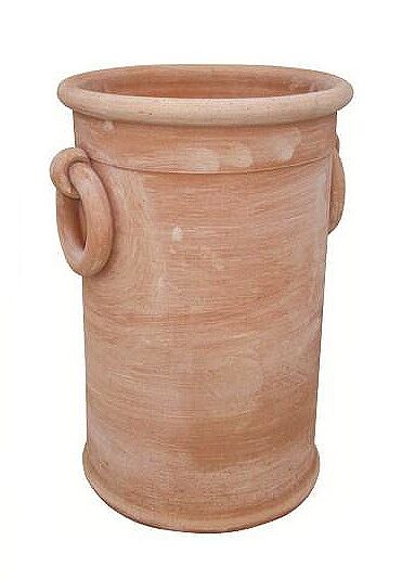 T02009/MR - PORTAOMBRELLI CON ANELLI IN TERRACOTTA