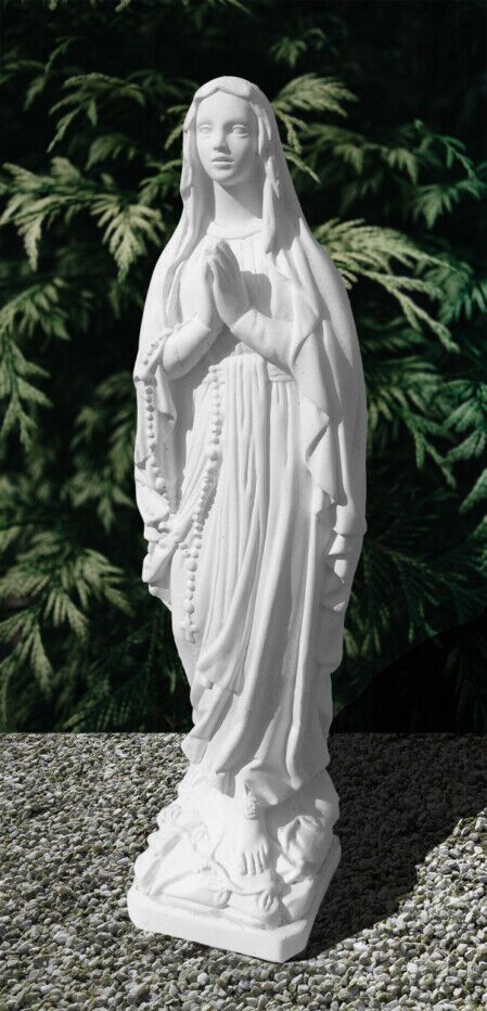 1154/S - MADONNA DI LOURDES IN MARMO CEMENTO